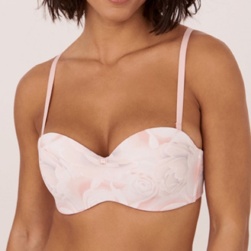 La Vie En Rose Convertible Strapless Bra *blue*
